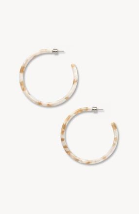 Machete Jewelry Large Hoops in Taupe Shell at Nordstrom