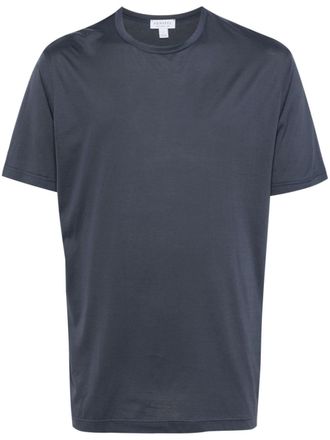 Sunspel round-neck cotton T-shirt - Blue