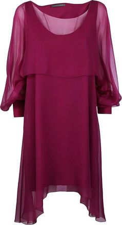Alberta Ferretti Dag kjole - Dames - Casual kleedjes - Paars - M - Kleedjes