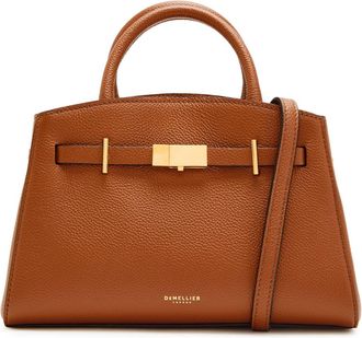 DeMellier The Small Hudson Grained Leather top Handle bag - Tan - One Size