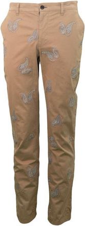 Lords of Harlech Charles Stretch Twill Flat Front Pant in Paisley Tan at Nordstrom, Size 36 X 32