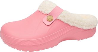 Generic o Rubber Slippers Men Mens Womens Winter Home Indoor Couples Heeled Cotton Slippers Living Room Plush Thick Warm Cotton Pink