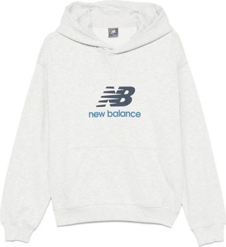 New Balance Hoodies & sweatvesten, Dames, Grijs, M, Hooded Sweatshirt