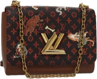 Louis Vuitton Tweedehands Canvas Louis Vuitton tassen - Dames - Vintage Schoudertas - Bruin - ONE Size - Vintage