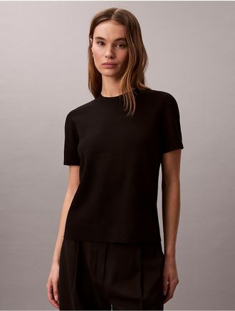 Calvin Klein Womens Modern Classic T-Shirt - Black - XL