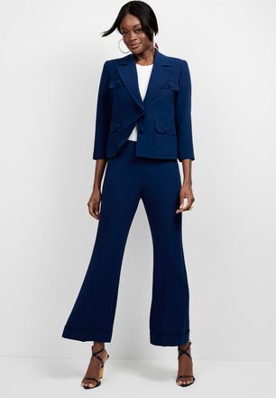 Trina Turk Loren Cropped Kick-Flare Pant