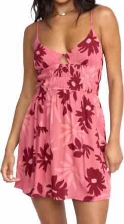 Billabong Rays All Day Mini Dress In Mauve Rose