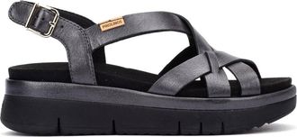 Pikolinos Palma Sandal - Dames - Sandalen - Grijs - 39 EU - Leer - Schoenen