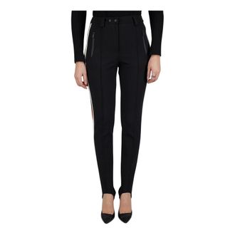 Kiton Slim-fit Trousers, female, Black, Size: S Pants Regular Solid 100% Handmade
