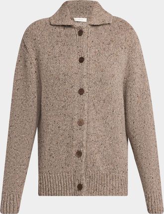 The Row Mauri Cashmere Collared Cardigan