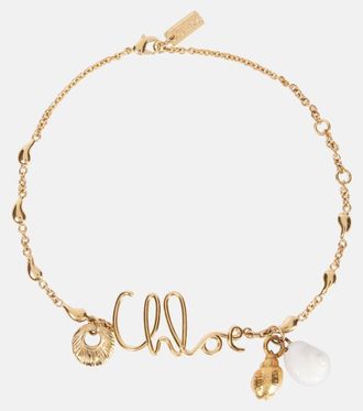 【関税&送料込】Chloe Chloe Letters Choker Necklace Yellow_Gold_Name_Necklace_-
