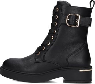 Mexx Premium Kasia Dameslaarzen - Dames - Veterlaarzen - Zwart - 37 EU - Wol - Schoenen