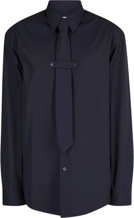 Dries Van Noten Overhemden, Heren, Blauw, S, Katoen, Cilian Shirt