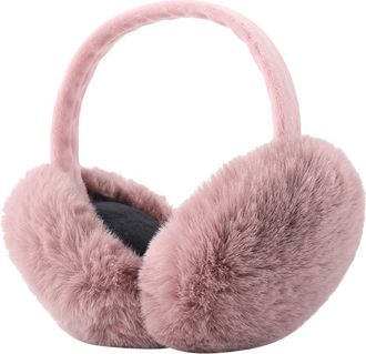 Generic Winter Ear Muffs for Women Men Faux Fur Adjustable Ear Warmers Foldable Windproof Plush Earmuffs for Cold Weather Ideal Christmas Perfect for Skiing, 