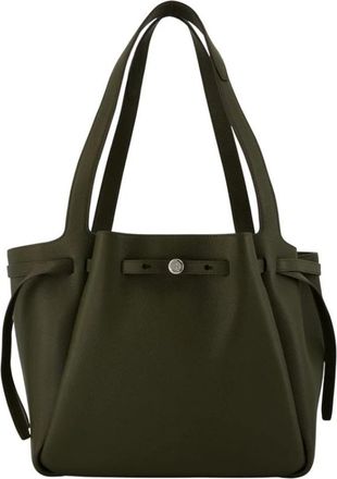 Tory Burch Romy Tote - Dames - Shoppers - Groen - ONE Size - Leer - Tassen