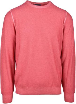 Vengera Red Crewneck Virgin Wool Sweater
