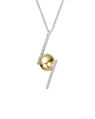 Genevive Silver Cz Chain Necklace