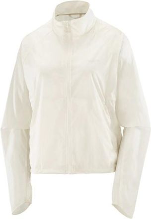 Salomon Shkout Fly Jacket Laufjacke f&uuml;r Damen | wei&szlig;/beige