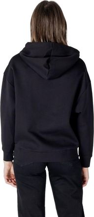 A|X Armani Exchange Logo-Embroidered Cotton Hoodie - Black