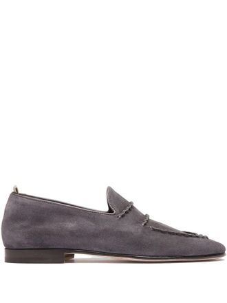 Officine Creative leather loafers - men - Buffalo Leather/Rubber/Calf Leather/Calf Leather - 40 - Grey