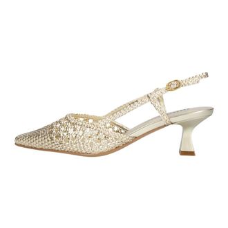 Stefano Lauran Pe2601 Slingback - Dames - Schoenen - Geel - Maat: 38 EU Leer