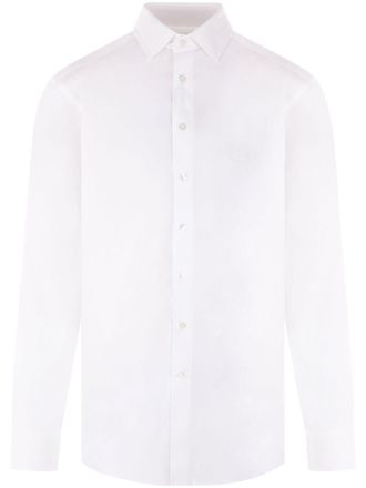 Etro logo shirt - men - Cotton/Elastane - 44 - White