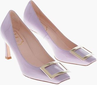 Roger Vivier Patent Pumps BELLE VIVIER With Front Buckle 8cm size 36