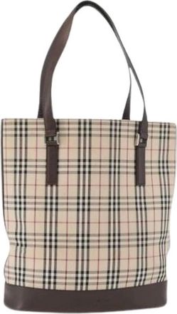 Burberry Pre-owned Tote Bags, female, Beige, Size: ONE SIZE Pre-owned Vintage Tote