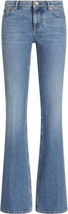 Dolce & Gabbana Flared Line Low Waist Jeans - Dames - Flared Jeans - Blauw - L - Denim - Jeans