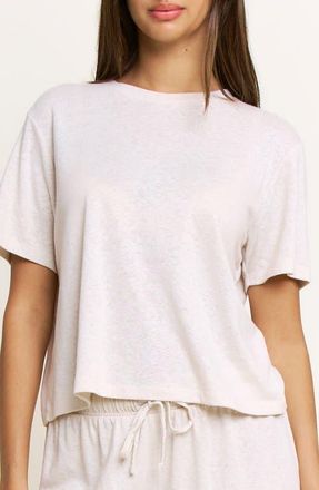 Honeydew Intimates Sunbeam Linen Blend Pajama Top in Dust at Nordstrom, Size X-Large