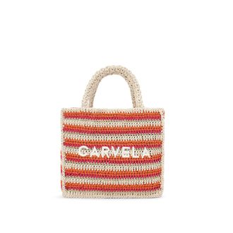 Carvela Womens Nola Crochet Tote Bag - Multicolour - One Size