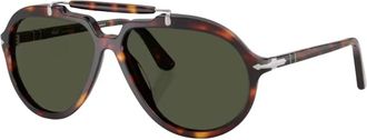 Persol Havana Groene Zonnebril - Dames - Zonnebrillen - Bruin - 57 MM - Accessoires