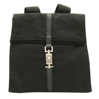 Gucci Zaino Pre-owned in Nylon - - Pre-owned - Donna - Nero - ONE SIZE