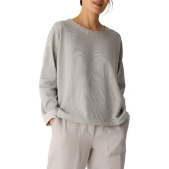 Eileen Fisher Reversible Organic Cotton Top in Bay Leaf at Nordstrom, Size X-Large