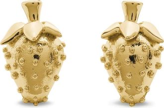 Kate Spade New York secret garden strawberry statement stud earrings in Gold. at Nordstrom