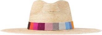 Sunshine Tienda Rosita Palm Straw Hat in Beige Multi at Nordstrom, Size X-Small