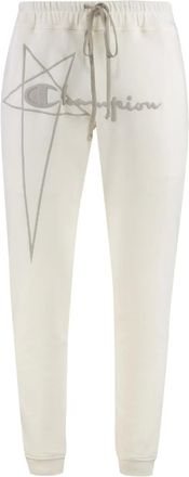 Rick Owens x Champion Pantaloni sportivi in cotone - Bianco