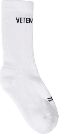 VETEMENTS Calzini con logo a intarsio - Bianco