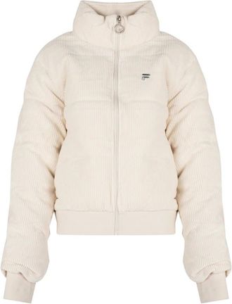Fila Corleone Puff Jacket - Dames - Jassen - Beige - Maat: XL Zijde