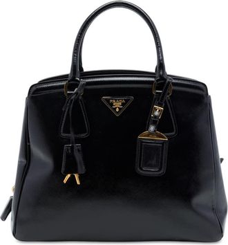 Prada Pre-owned Prada Medium Saffiano Vernice Parabole Tote Ladies 3ZU7DXYBPGK2QJAS