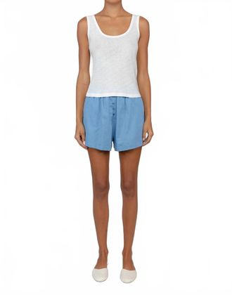 Leset Laura Scoop Neck Tank In White