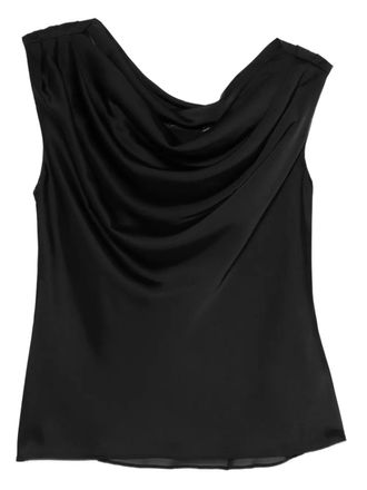 Lauren Ralph Lauren cowl neck dress - women - Fabric - L - Black