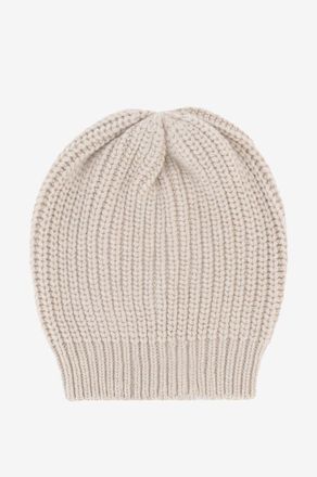 Brunello Cucinelli Dicke Mütze aus Kaschmir und Seide mit Pailletten