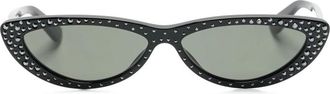 Alexander McQueen Crystal-embellished Cat-eye Sunglasses
