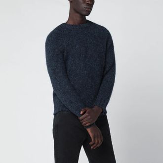 Brunello Cucinelli Blue alpaca-blend sweater