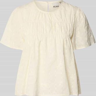 Ichi Blusenshirt mit Stitchings Modell LANA in Offwhite, Gr&ouml;&szlig;e 34