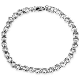 Pompeii3 Mens Link Rolo 14k Gold (17gram) or Platinum (28gram) 5.5mm Bracelet 8