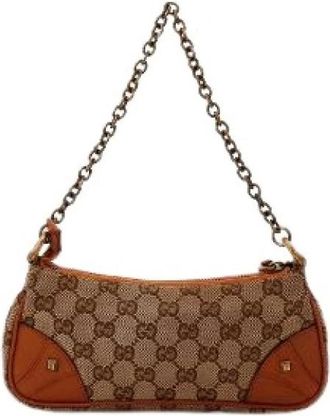 Gucci Pre-owned Pochette - Dames - Vintage Mini Tas - Beige - ONE Size - Vintage