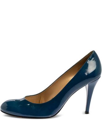Stuart Weitzman Pumps in pelle con tacco 100mm - Blu