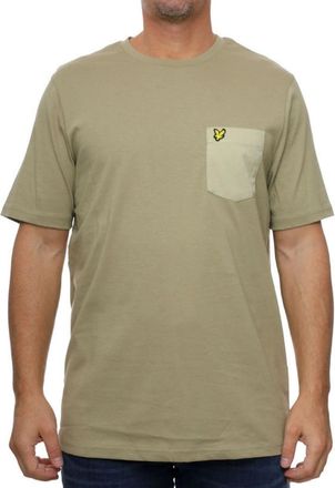 Lyle & Scott Mens Lyle & Scott Tonal Pocket BeigeT-Shirt - Tan - Size: 38